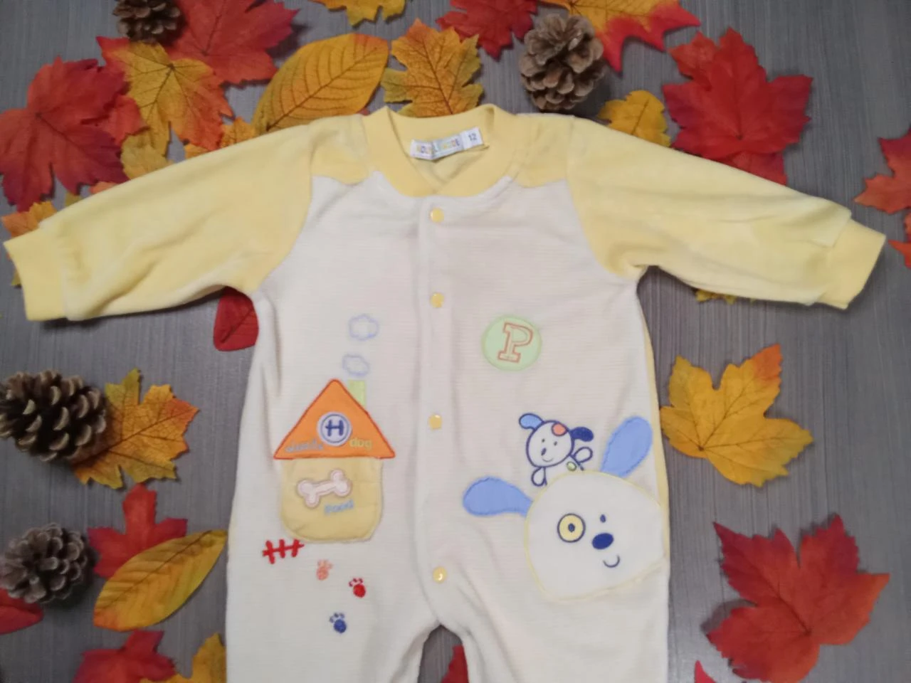 Pretty vintage one-piece pajama New Fashion 12 months – photo 3